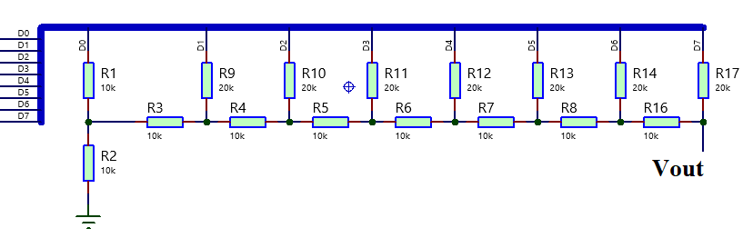 DAC 8 bits R-2R