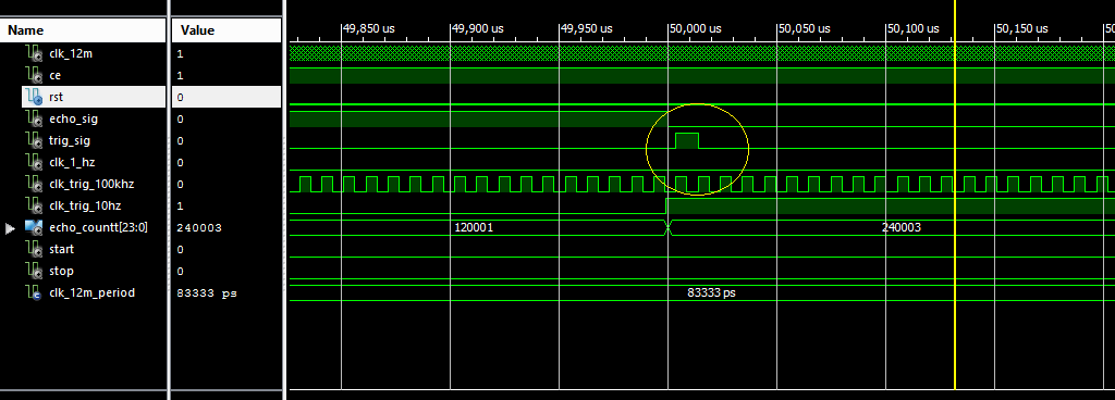 Projet électronique FPGA 4 1 sur 3 Capteur de distance ultrasonique à base du FPGA et Arduino - sim 2