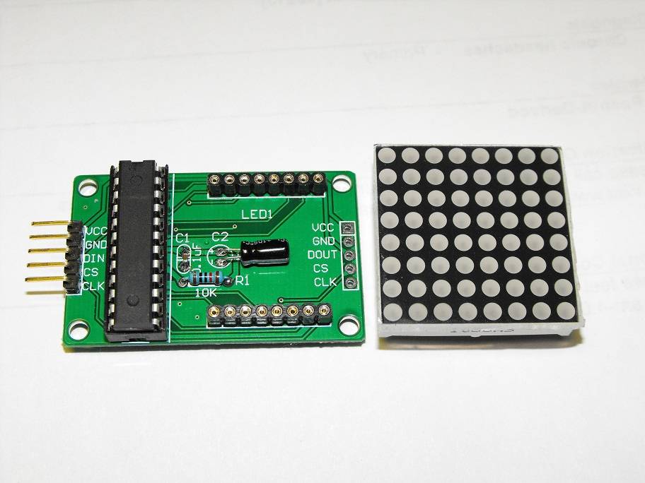 Projet électronique Gestion d'une matrice des LED avec Arduino - MAX7219CNG