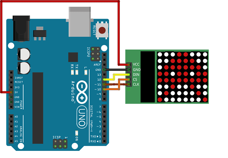 Projet électronique Gestion d'une matrice des LED avec Arduino - Principe