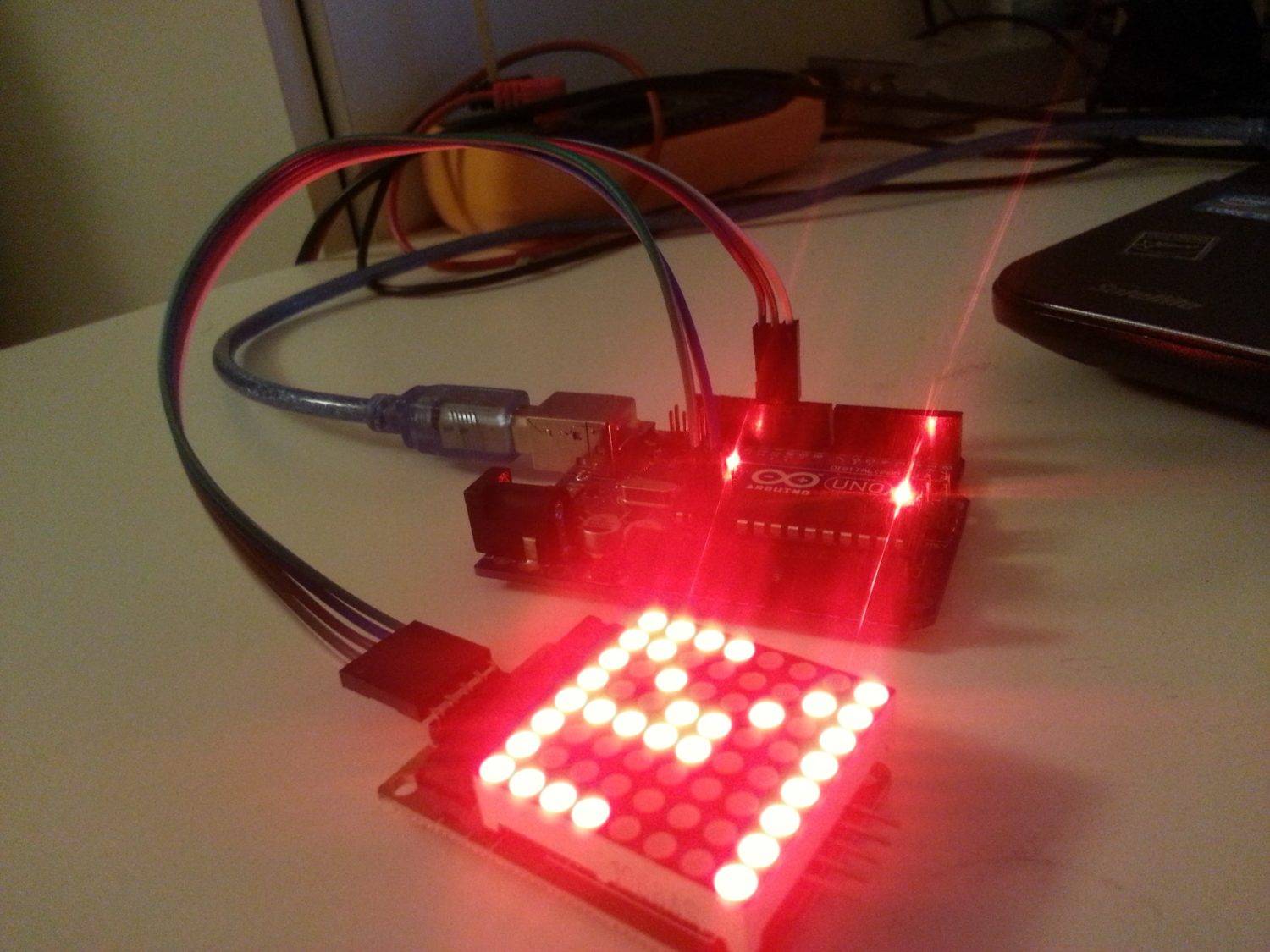 Projet électronique Gestion d'une matrice des LED avec Arduino - photos projet 1