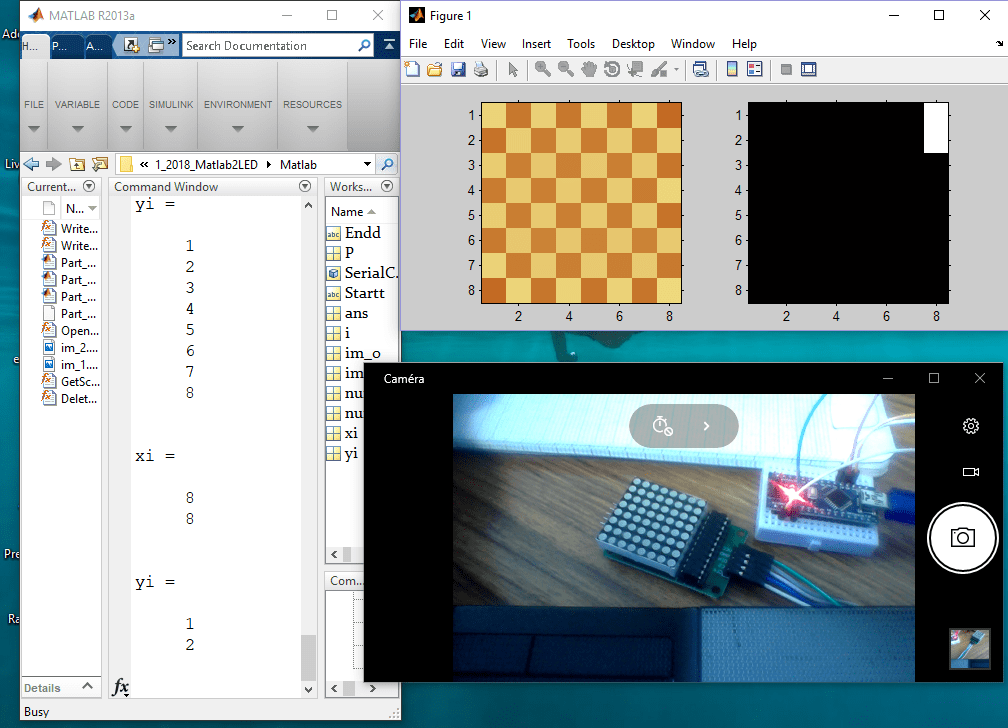 COMMANDE GRAPHIQUE D’UNE MATRICE DES LEDS AVEC MALTAB_photos du projet (1)