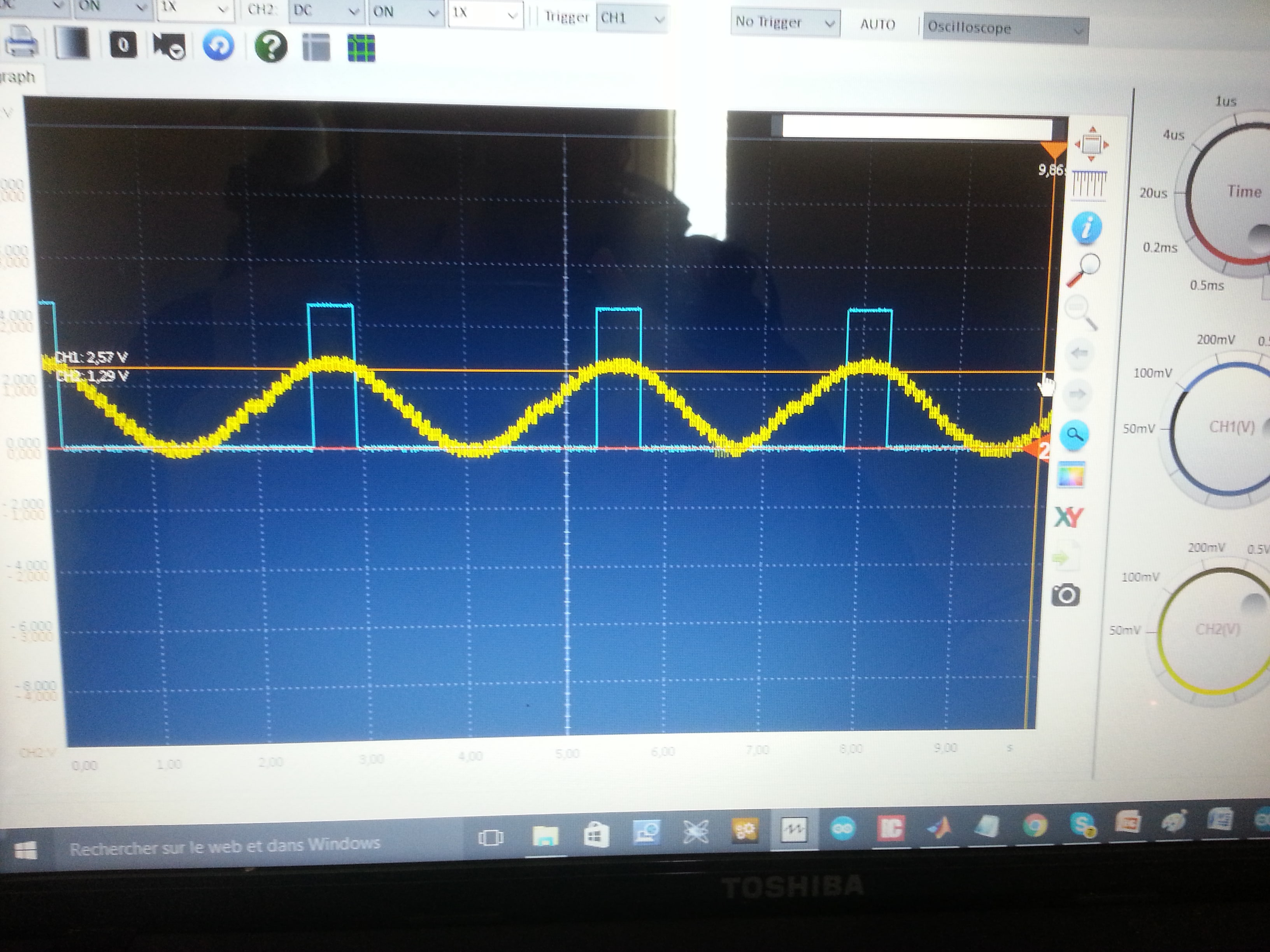 Projet électronique Traitement du signal avec Arduino - Seuillage methode 1 (1)