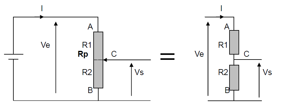 potentiomètre schéma de principe