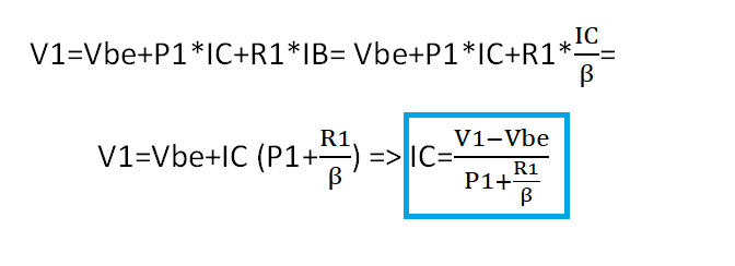 formule courant IC