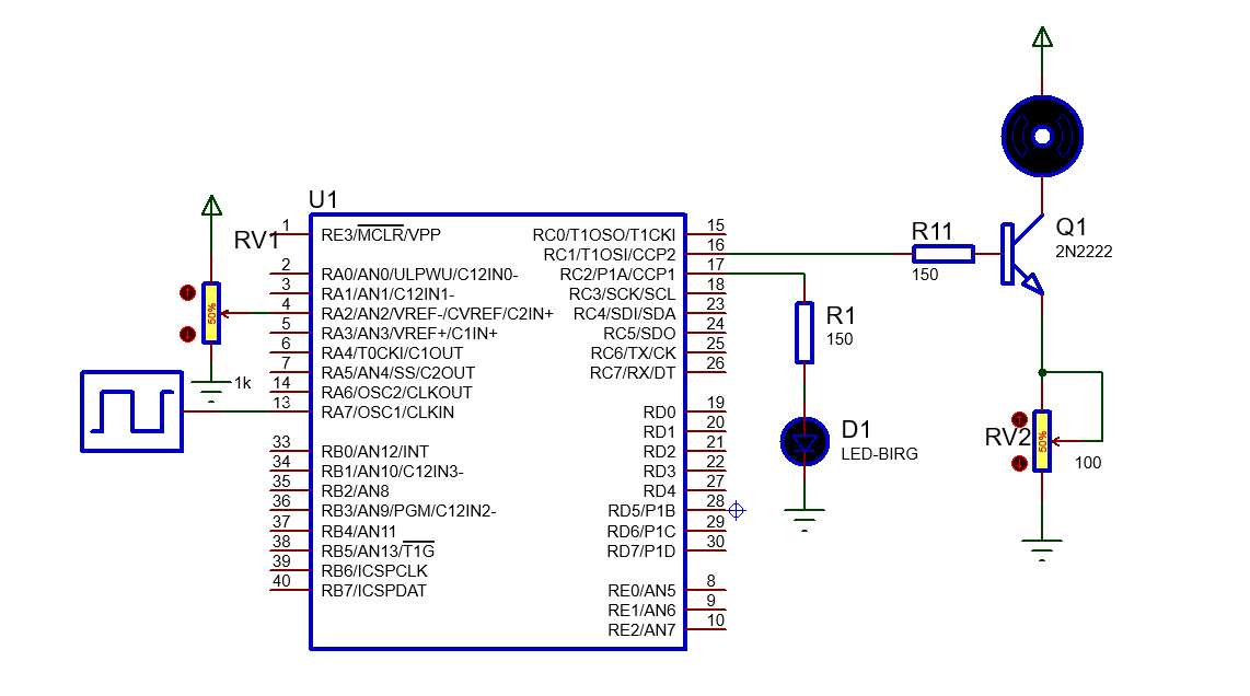 schéma Contrôleur PWM commandé en tension