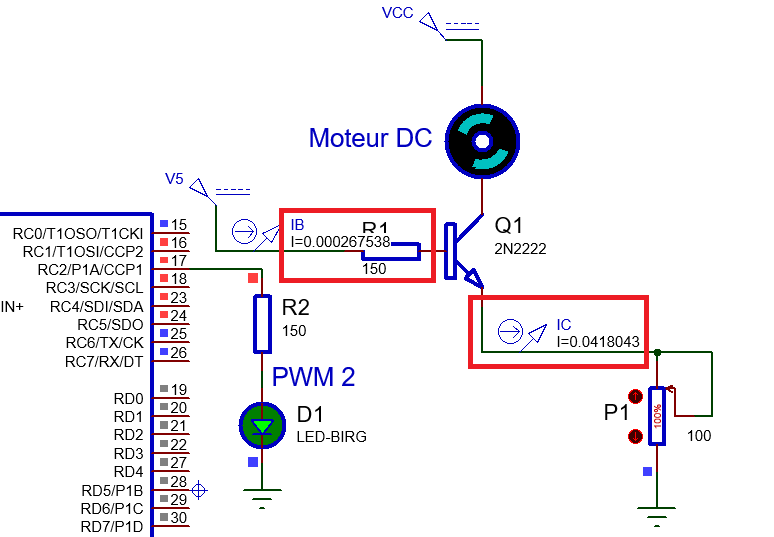 simulation courant IC