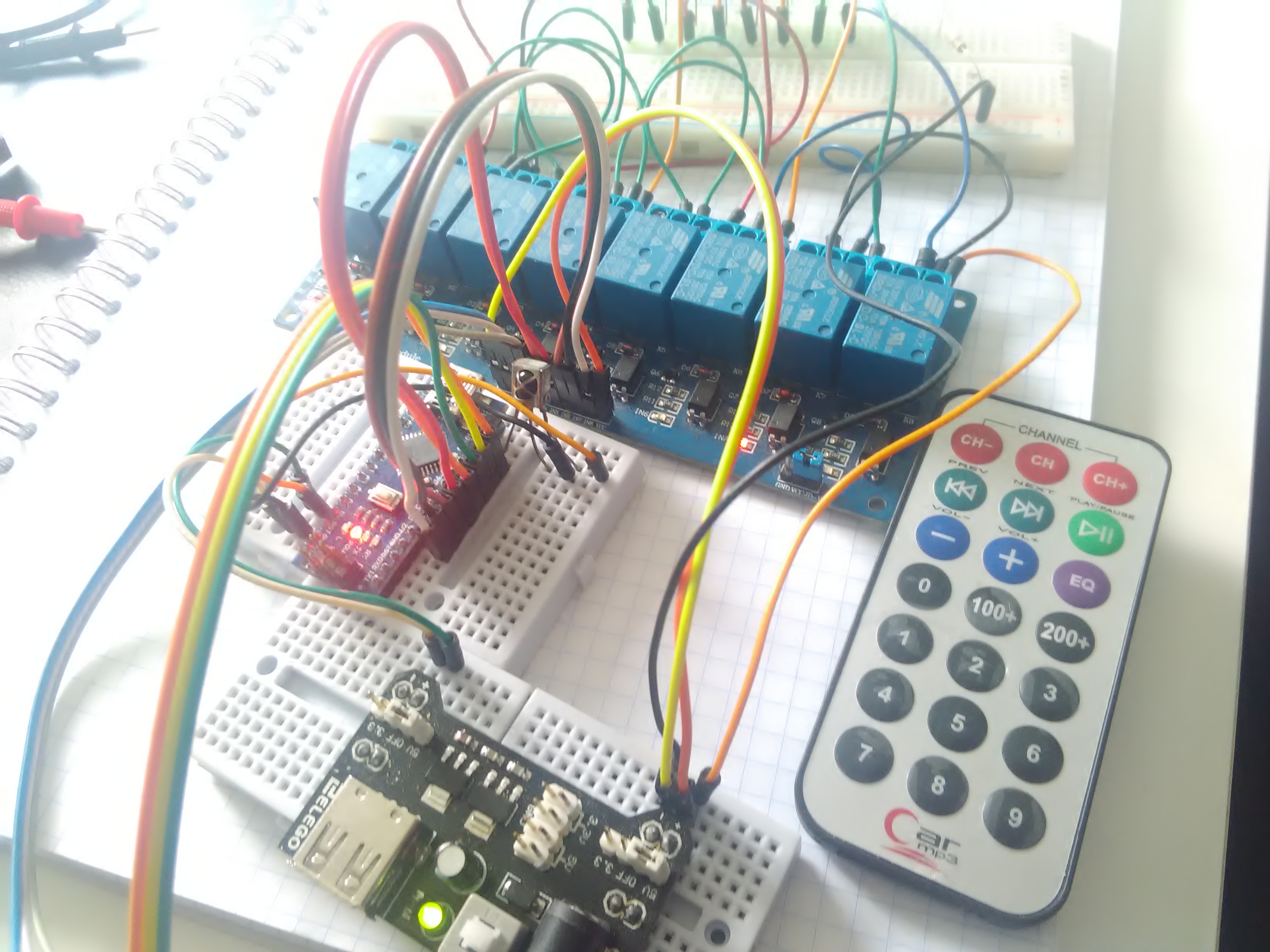 Module de relais électronique sans fil multicanaux avec Arduino (2)