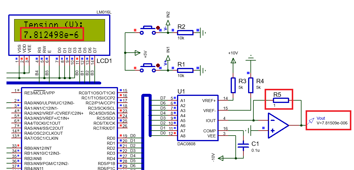 Simulation calculer le courant de sortie