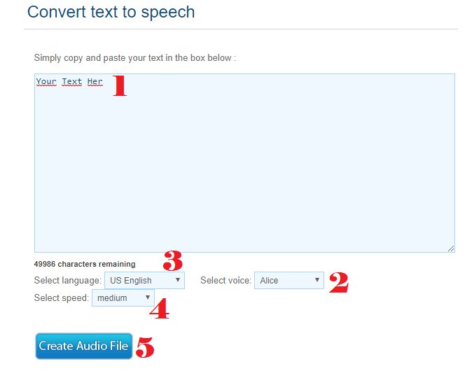 Comment convertir un texte en un fichier audio