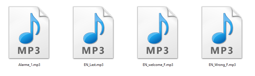 Fichiers audio