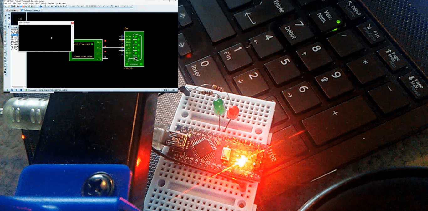 ARDUINO ISIS Comment transférer les données de ISIS vers ARDUINO – Contrôle des LEDs image