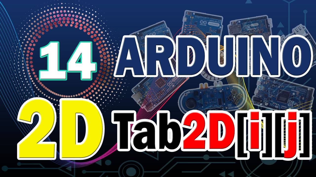 Arduino 14 Les tableaux 2D matrice