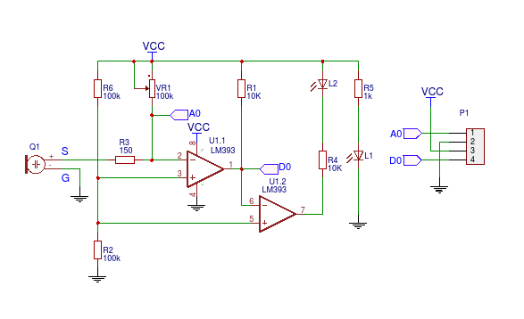 Schéma Microphone LM393