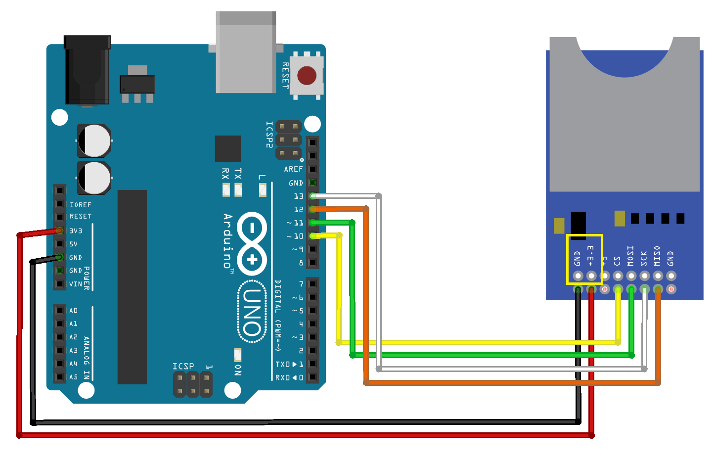 aRDUINO UNO Projet Data logger Gestion de la mémoire SD avec Arduino