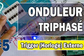 Schéma Onduleur triphasé Trigger externe – Horloge Externe